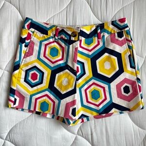 Colorful Boden Geometric Women's Shorts